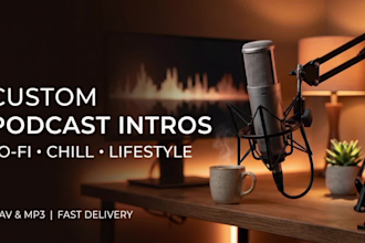 produce custom podcast intro and background music