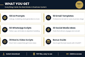 give you a complete real estate ai system with custom prompts for agents