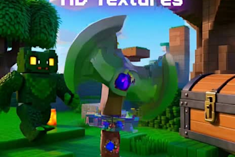 create custom minecraft blockbench 3d models, mobs, texture and animations