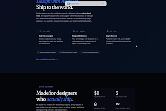 create a stunning landing page, SEO optimized using next js