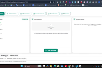 build medflow ai software, ambient clinical agent with ai anomaly detection web