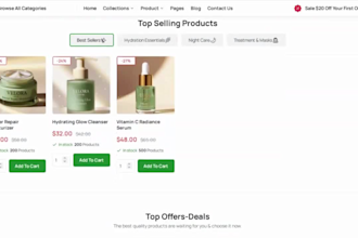 build skincare shopify beauty store
