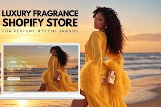 design a luxury shopify perfume and fragrance store