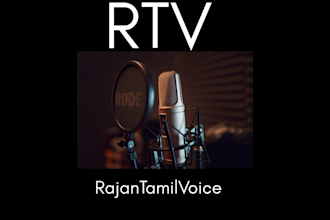 do professional tamil voice over for youtube videos ads and elearning