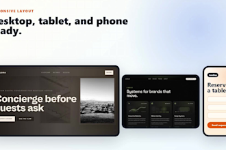 build landing page HTML CSS js