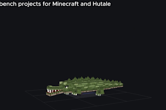 custom voxel creatures, and models of varying complexity