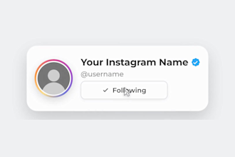 create an animated subscribe and follow card