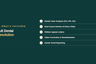 handle denial management and appeals for medical claims