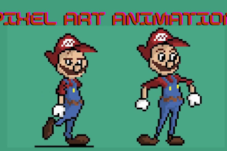 make pixel art character animation draw nsfw character animation