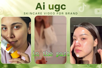 create ai ugc skincare cosmetic ads video beauty product video supplement ads