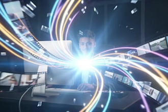 create a cinematic 3d logo animation video