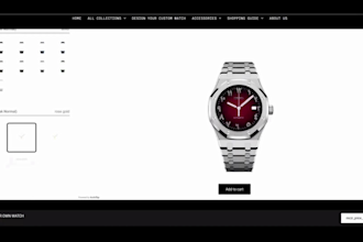 integrate shopify kickflip any 2d watch configurator