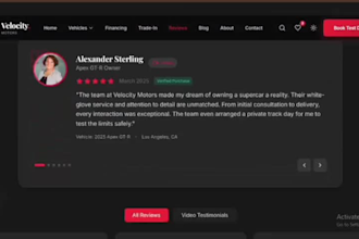 create a modern responsive website