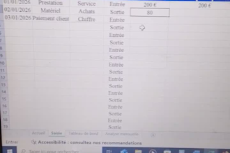 tableau excel suivi trésorerie automatique