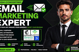 do mailchimp email marketing campaign, email automation, newsletter design