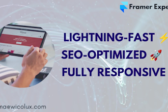 convert figma to framer website with advanced animations and SEO