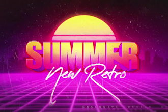 create a cinematic 80s vhs style intro with your text or logo