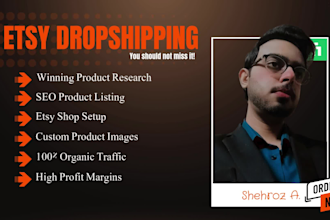 do etsy drop shipping, list hot selling products, and optimize your store