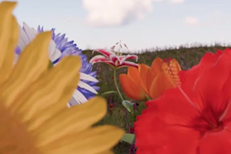 do 3d flower animation, 3d plant vfx, flower vfx, lifelike flower animation