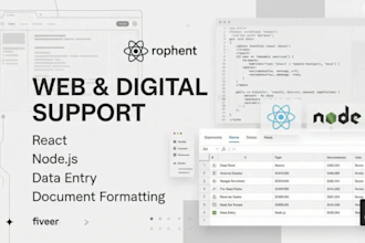 do video editing logo design CV data entry and web development