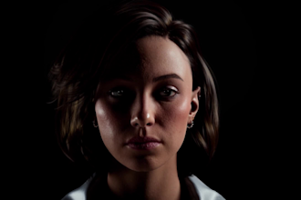 create high quality metahuman character cinematic hair 3d character animation