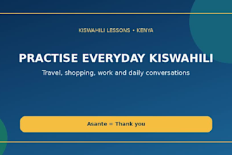 freelance kiswahili language assistant