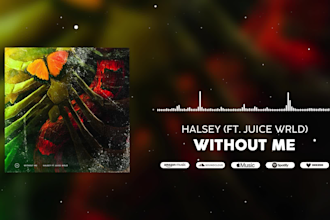 make a music visualizer for youtube