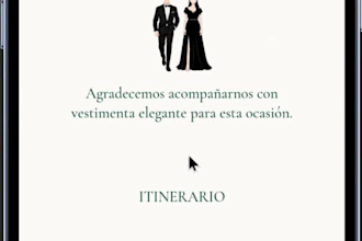 create a wedding invitation website with rsvp and music