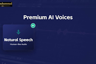 be your professional  voice actor for videos
