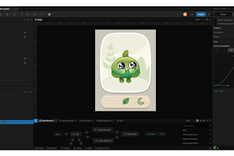 create interactive rive character animations and state machines
