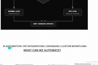 build custom automtions and websites for your buisness