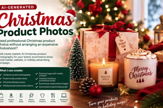 create ai christmas product photography for your brand
