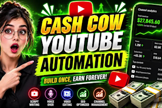 be your cash cow faceless youtube video creator for automation channels