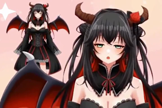 design live2d vtuber model, vtuber rigging, vtuber commission for stream