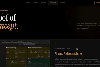 build an aesthetic, automated web portfolio