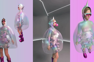 create cinematic cgi fashion campaign visuals