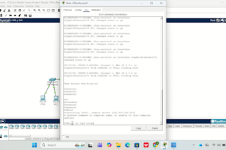 design cisco packet tracer network with vlans, ospf,and dhcp