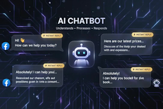 set up a chatbot that replies for your instagram, whatsapp and facebook dms