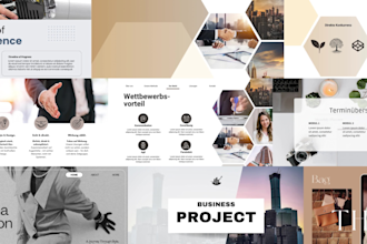 design modern powerpoint presentation and pitch deck