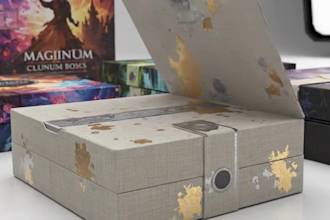 premium card game packaging box design pokemon  tuck box, rigid, card box mockup