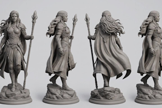 convert 2d image to 3d model character sculpt figurine toy prototype stl file