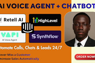 retell ai , synthflow, gohighlavel ai assistant n8n, vapi ai automation