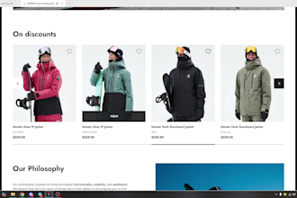 create an ecommerce website UI UX design in figma