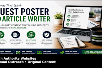 create a professional guest post and article