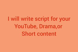 write drama scripts and creative short content
