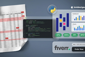 do expert data cleaning excel data scrubbing and python data analysis
