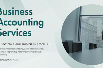 do bookkeeping, financial reporting, bank reconciliation