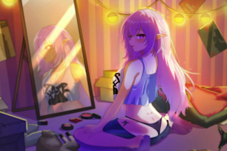 create a professional anime vtuber character for streaming and branding