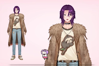 design and rig pro vtuber model, nsfw art, fetish and rigging avatar for vtuber