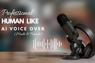 create human like ai voice over in multiple languages